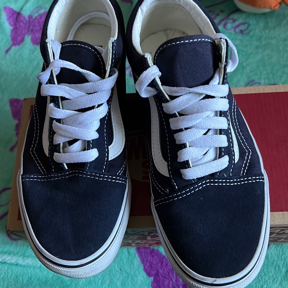 Blue Vans Old Skool